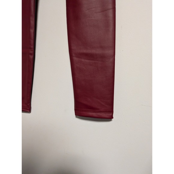 Calzedonia Thermal Skinny Fit Coated Leggings Rosso Scuro Burgundy Red MIP037 M - Picture 5 of 12